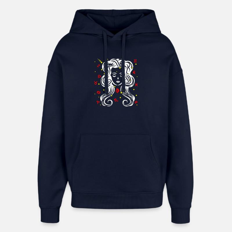 Couleur Vierge - Sweat à capuche unisexe Stanley/Stella Oversized - marine