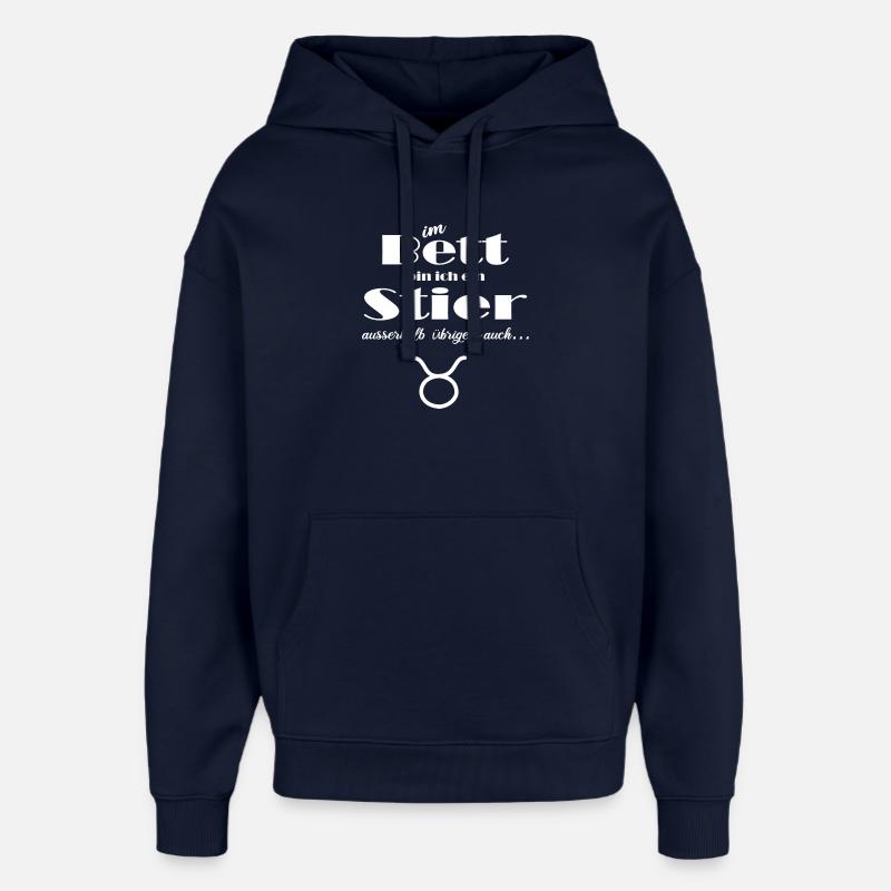 Sternzeichen Stier - Oversized Unisex Hoodie von Stanley/Stella - Navy