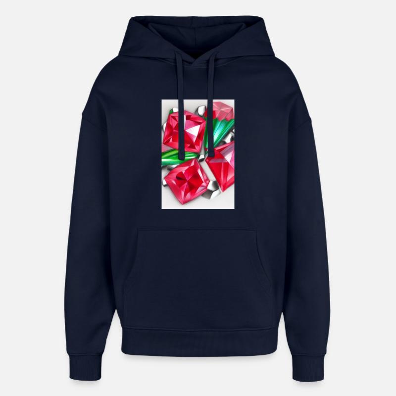 Pierres précieuses - Sweat à capuche unisexe Stanley/Stella Oversized - marine