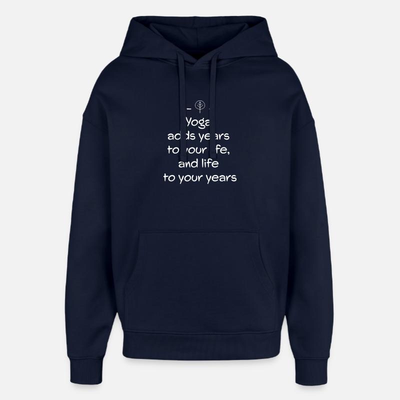 Yoga - Oversized Unisex Hoodie by Stanley/Stella - navy