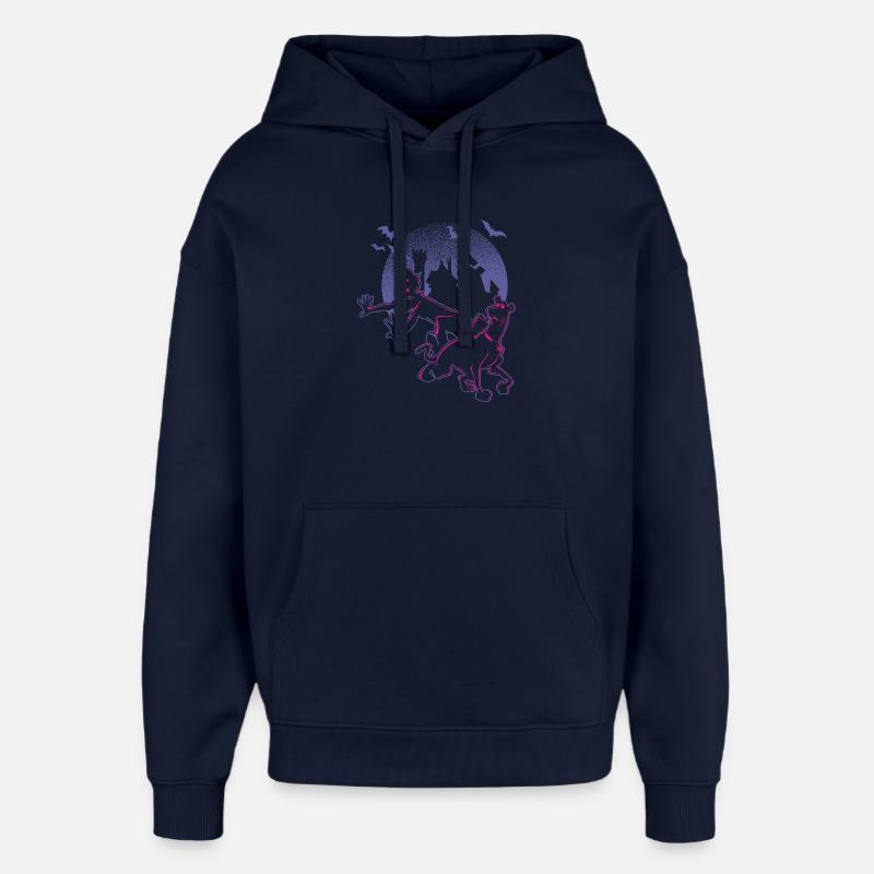 Scooby-Doo mysteeri-Halloween Scoobyn ja Shaggyn kanssa - Huppari unisex Stanley/Stella Oversized - laivastonsininen