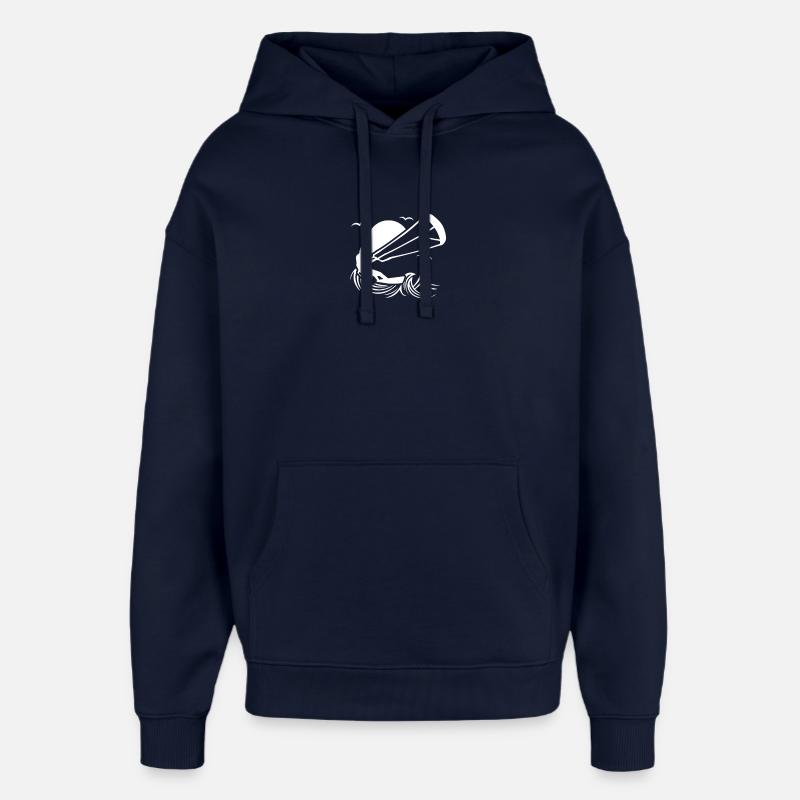 Idée cadeau kitesurfeur - Sweat à capuche unisexe Stanley/Stella Oversized - marine