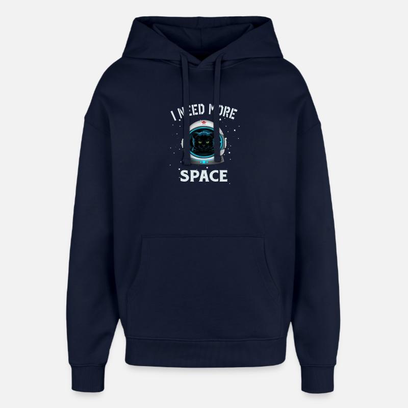 J’ai besoin de plus d’espace - Sweat à capuche unisexe Stanley/Stella Oversized - marine