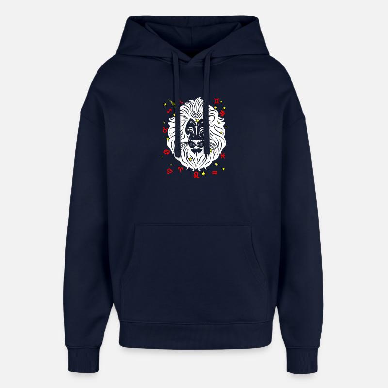 Couleur du lion - Sweat à capuche unisexe Stanley/Stella Oversized - marine