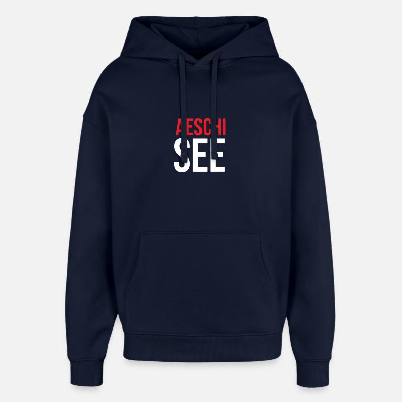 Aeschisee Souvenir - Sweat à capuche unisexe Stanley/Stella Oversized - marine