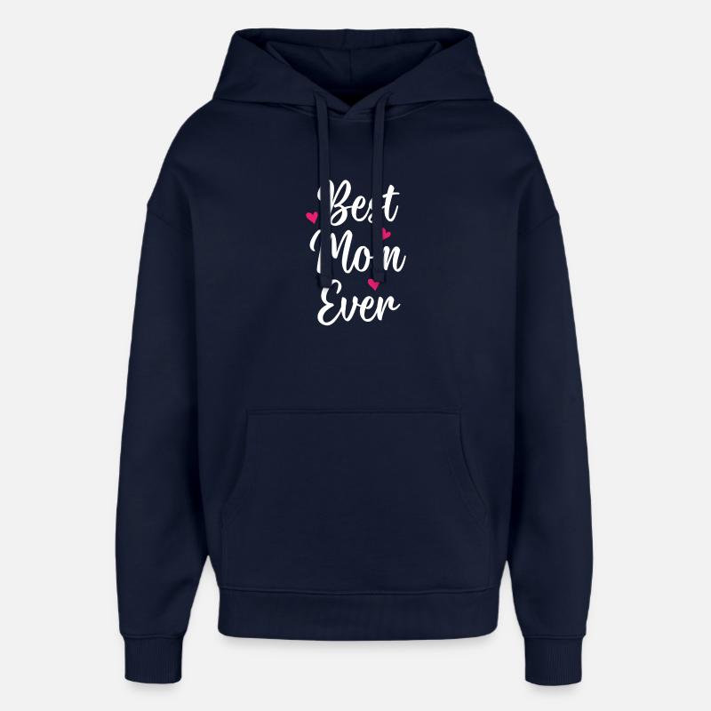 Beste Mutter aller Zeiten - Oversized Unisex Hoodie von Stanley/Stella - Navy