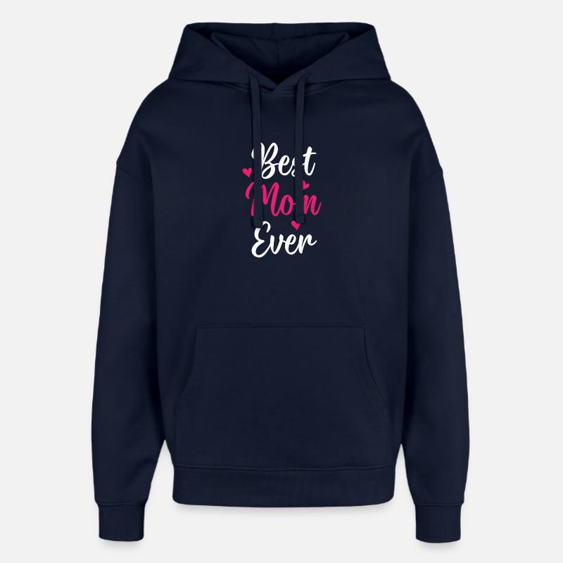Beste Mutter aller Zeiten - Oversized Unisex Hoodie von Stanley/Stella - Navy