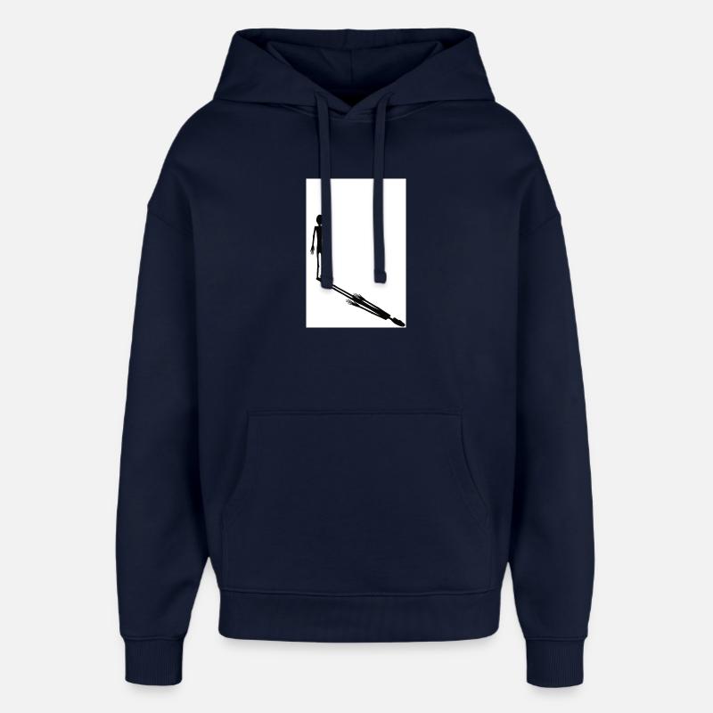 Der Schattenmann - Oversized Unisex Hoodie von Stanley/Stella - Navy