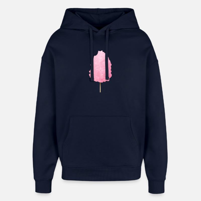 Barbe à papa rose moelleuse - Sweat à capuche unisexe Stanley/Stella Oversized - marine