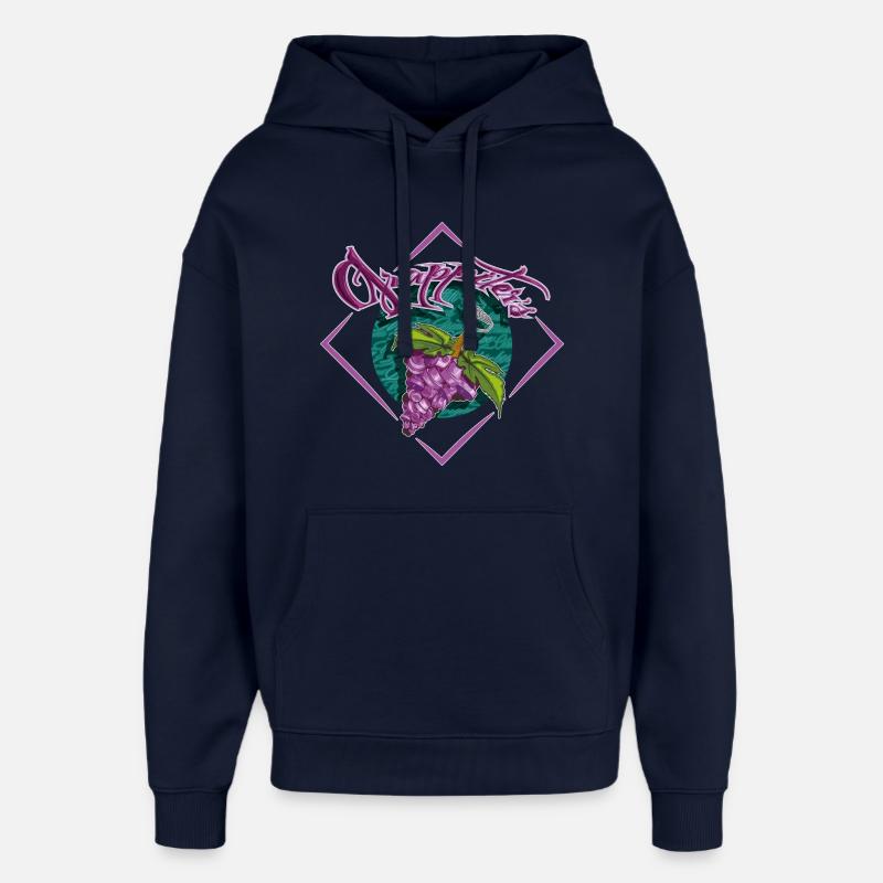 Grap2Caps2 - Sweat à capuche unisexe Stanley/Stella Oversized - marine