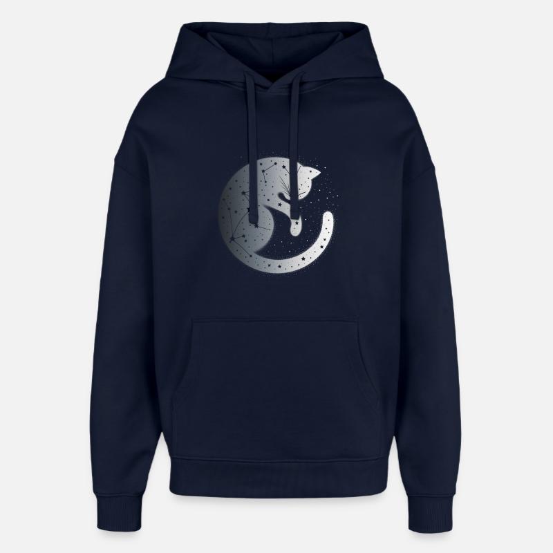 Silence - Sweat à capuche unisexe Stanley/Stella Oversized - marine