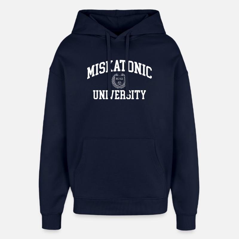 Miskatonic University - Sweat à capuche unisexe Stanley/Stella Oversized - marine