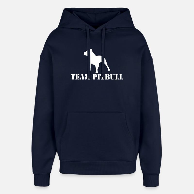 team pitbull - Sweat à capuche unisexe Stanley/Stella Oversized - marine