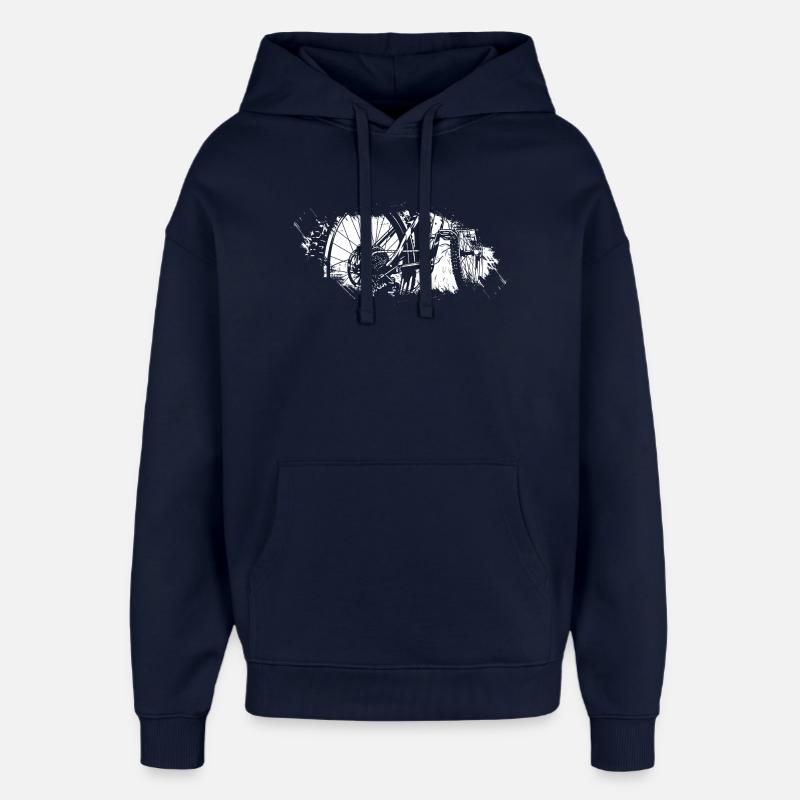 Engrenages en mouvement - Sweat à capuche unisexe Stanley/Stella Oversized - marine
