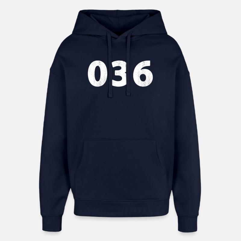 036 Almere Zeewolde - Oversized Unisex Hoodie von Stanley/Stella - Navy