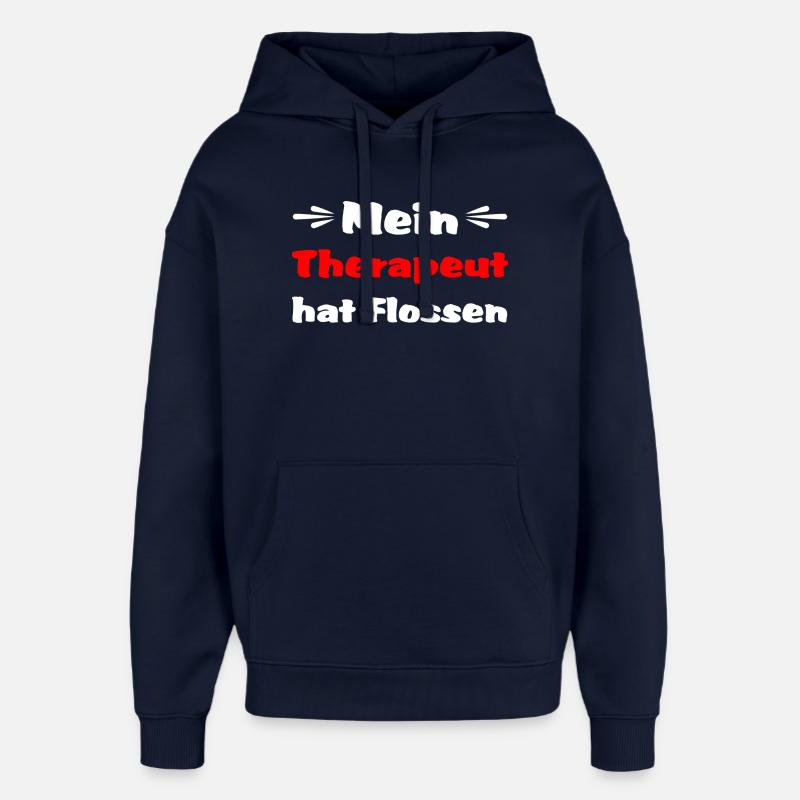 Mon thérapeute a des palmes - Sweat à capuche unisexe Stanley/Stella Oversized - marine