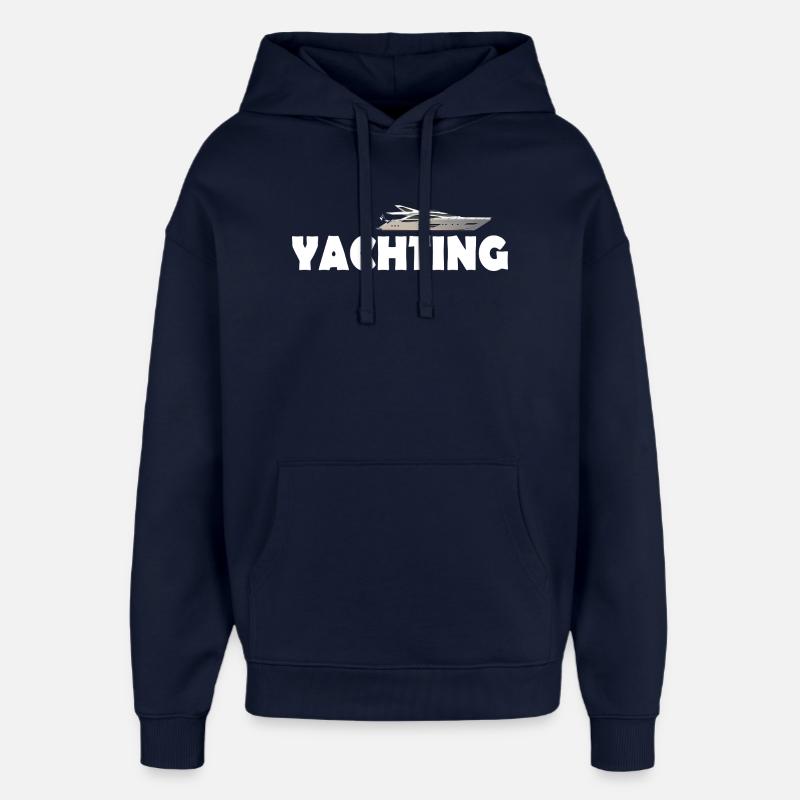Yachting - Sweat à capuche unisexe Stanley/Stella Oversized - marine
