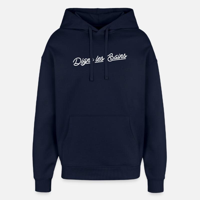 Digne les bains - Sweat à capuche unisexe Stanley/Stella Oversized - marine