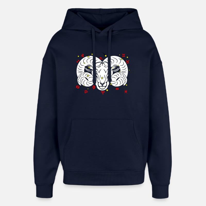 Couleur Bélier - Sweat à capuche unisexe Stanley/Stella Oversized - marine