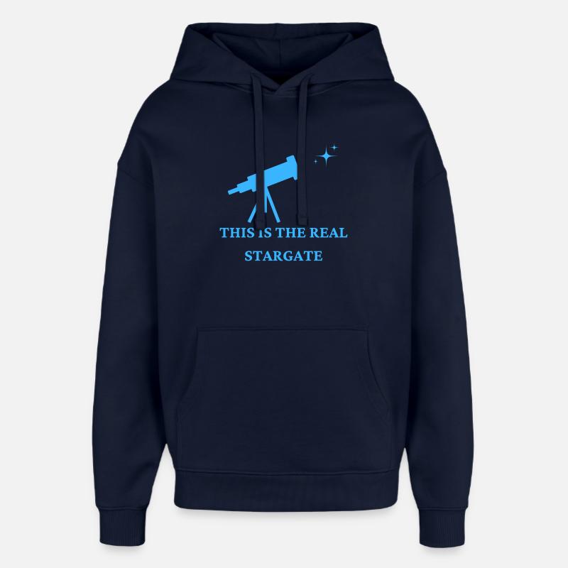 The Real Stargate - Sweat à capuche unisexe Stanley/Stella Oversized - marine