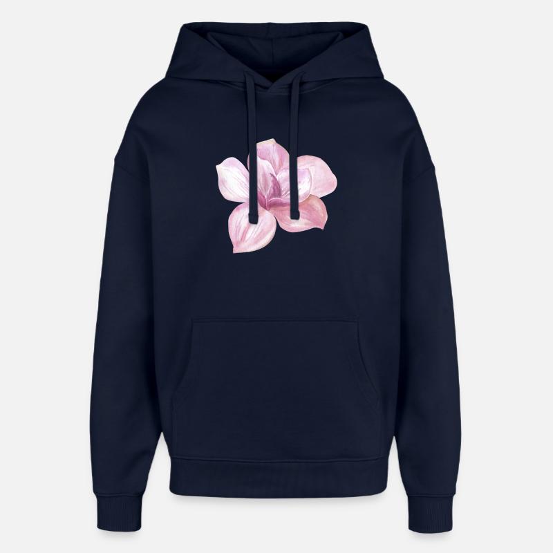 Blume - Oversized Unisex Hoodie von Stanley/Stella - Navy