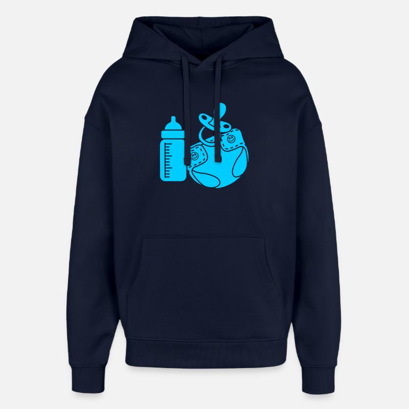 Bébé a besoin d’aujourd’hui bleu - Sweat à capuche unisexe Stanley/Stella Oversized - marine