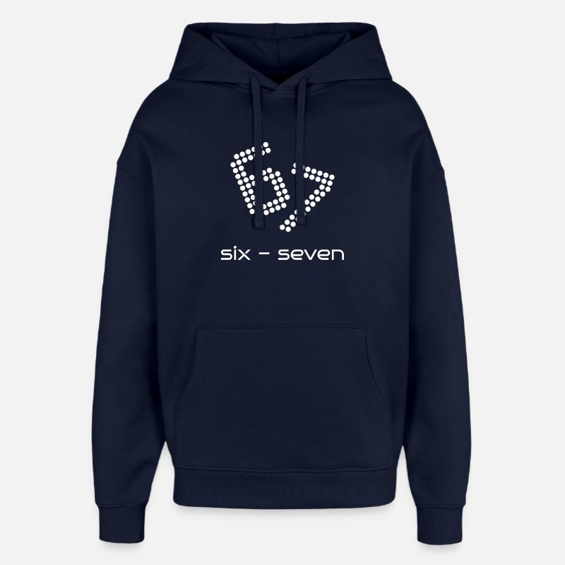 six sept 6 - 7 - Sweat à capuche unisexe Stanley/Stella Oversized - marine