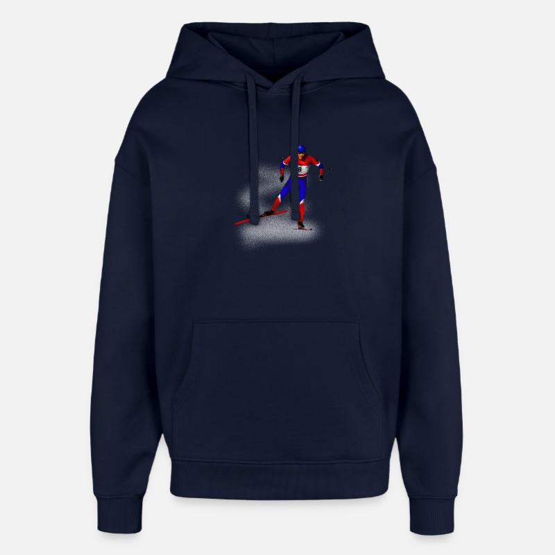 ski de fond - Sweat à capuche unisexe Stanley/Stella Oversized - marine