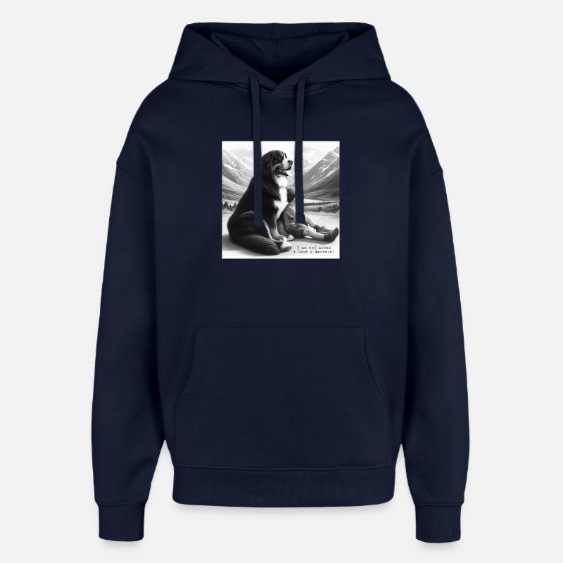 Bouvier bernois - Sweat à capuche unisexe Stanley/Stella Oversized - marine