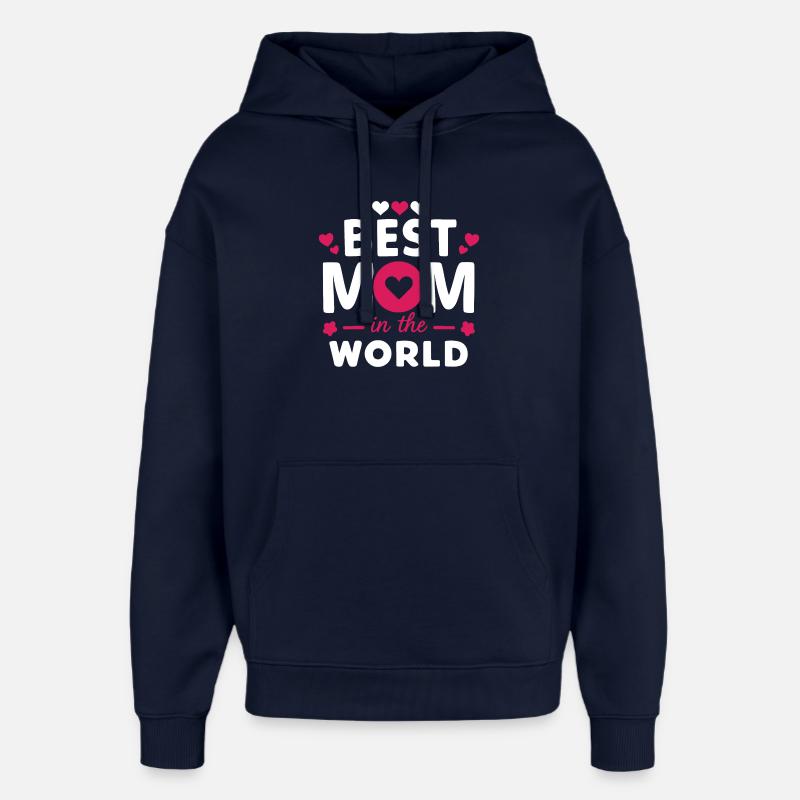 Beste Mutter der Welt - Oversized Unisex Hoodie von Stanley/Stella - Navy