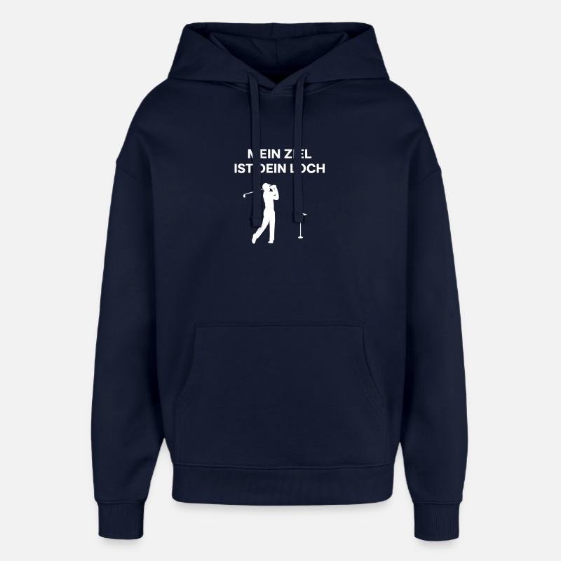 Mon objectif, c’est ton trou - Sweat à capuche unisexe Stanley/Stella Oversized - marine