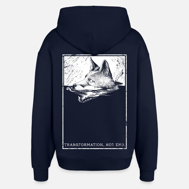 La transformation, pas la fin. - Sweat à capuche unisexe Stanley/Stella Oversized - marine