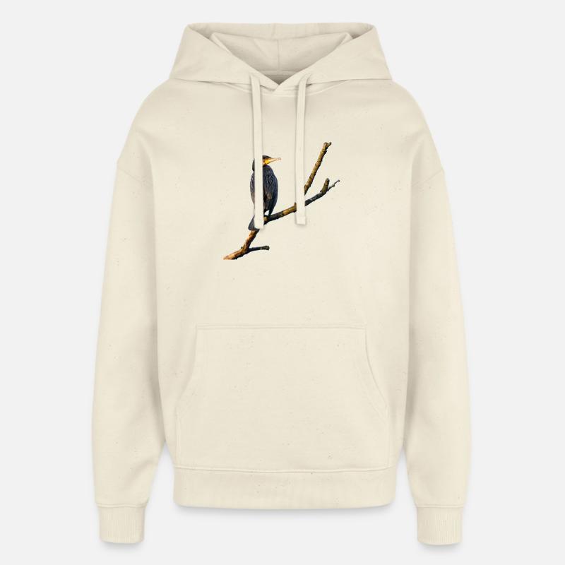 Cormoran - Sweat à capuche unisexe Stanley/Stella Oversized - écru doux