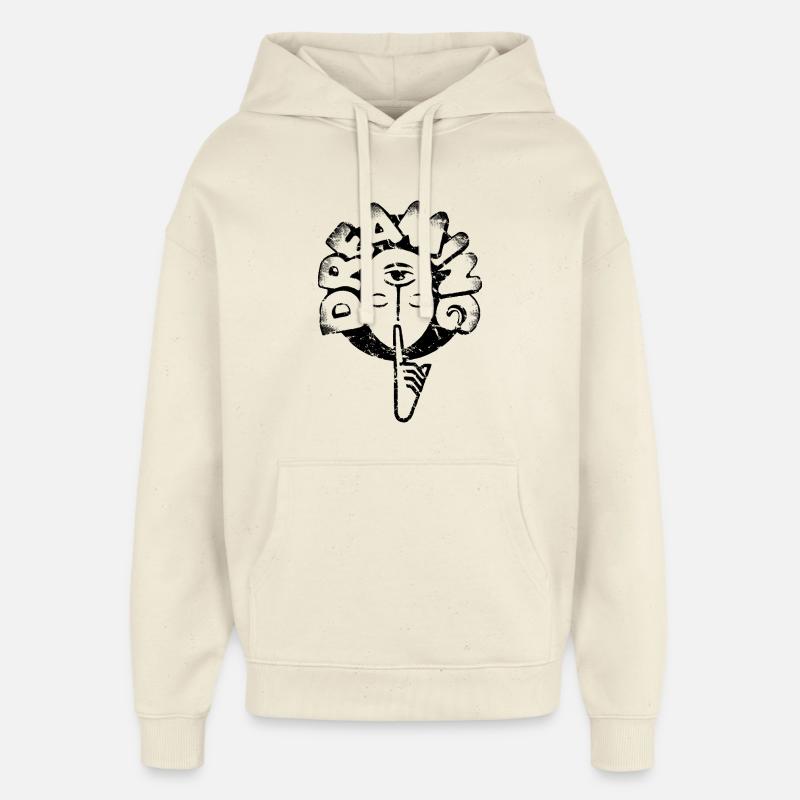 Psst ! Rêve, repos, repos, pause utilisée - Sweat à capuche unisexe Stanley/Stella Oversized - écru doux