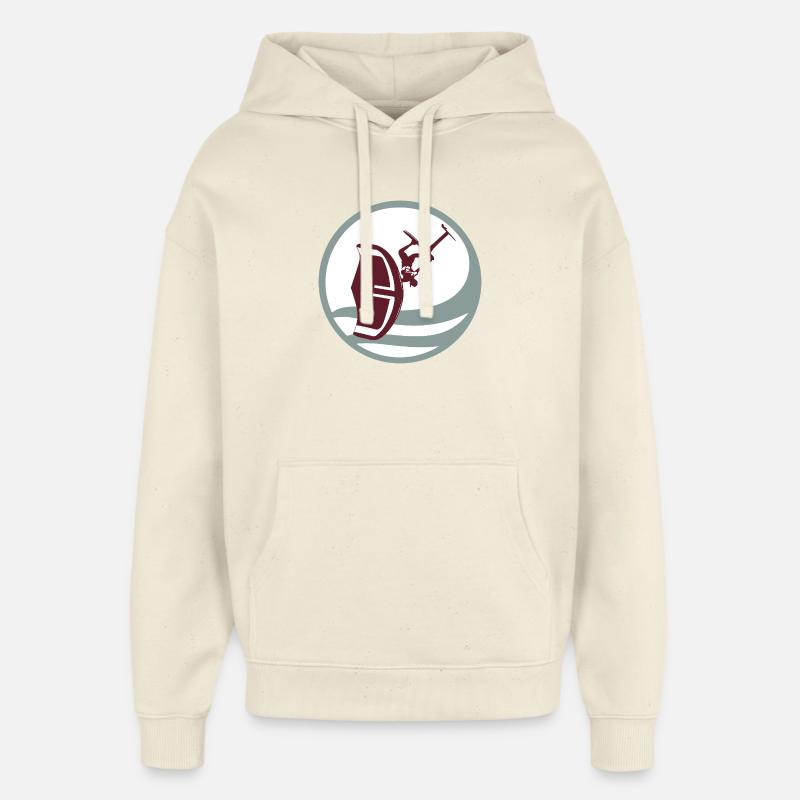 Silhouette d’action de wingfoil - Sweat à capuche unisexe Stanley/Stella Oversized - écru doux