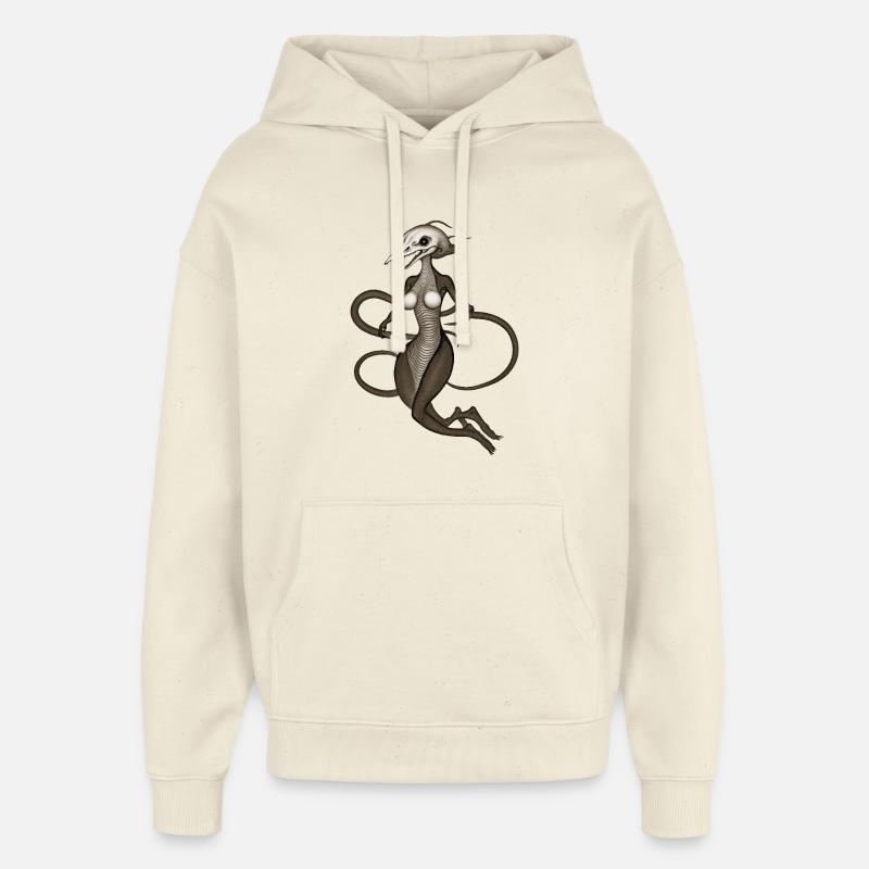 BUG #12 - dark hell - Sweat à capuche unisexe Stanley/Stella Oversized - écru doux