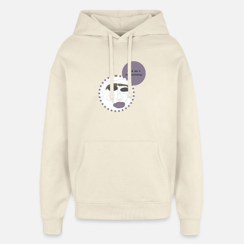 Parler de sentiments 2 - Sweat à capuche unisexe Stanley/Stella Oversized - écru doux