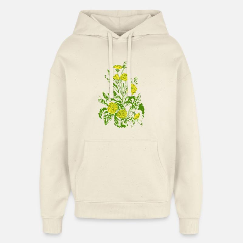 MÆLKEBØTTER - Hættetrøje unisex Stanley/Stella Oversized - blød ecru