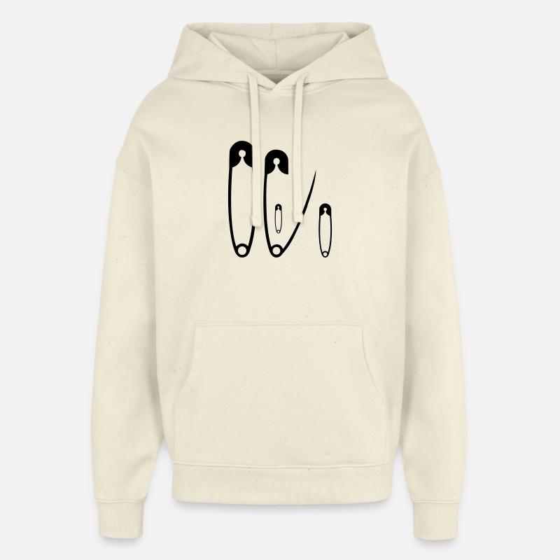 Enceinte du 2ème enfant - Sweat à capuche unisexe Stanley/Stella Oversized - écru doux