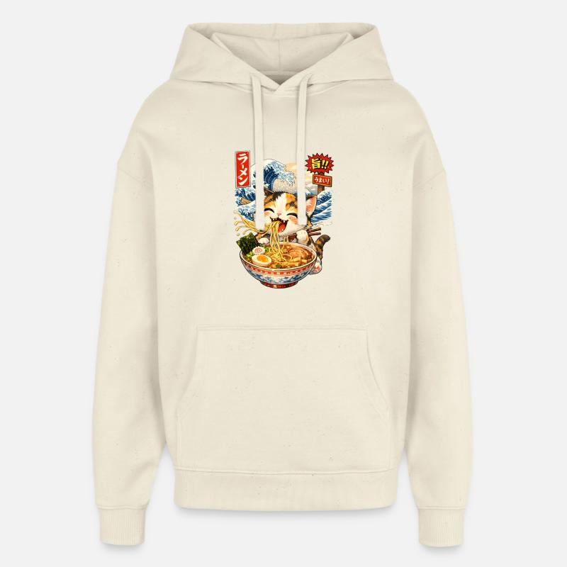 Vague de Ramen Bowl - Sweat à capuche unisexe Stanley/Stella Oversized - écru doux
