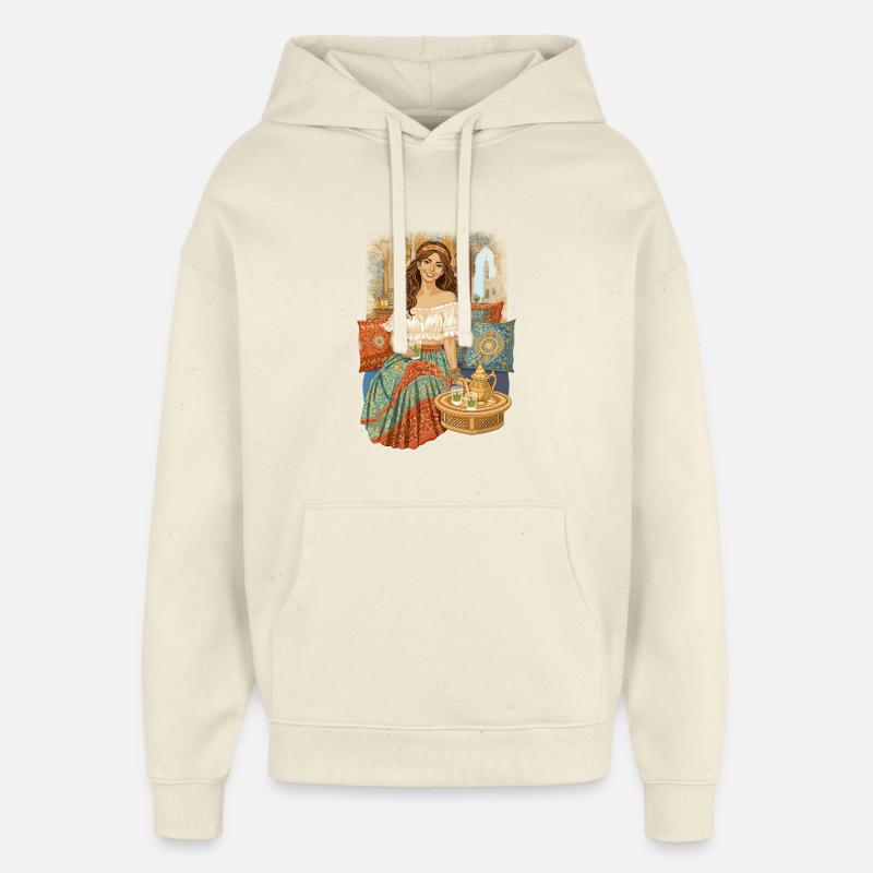 Marrakesch - Sweat à capuche unisexe Stanley/Stella Oversized - écru doux
