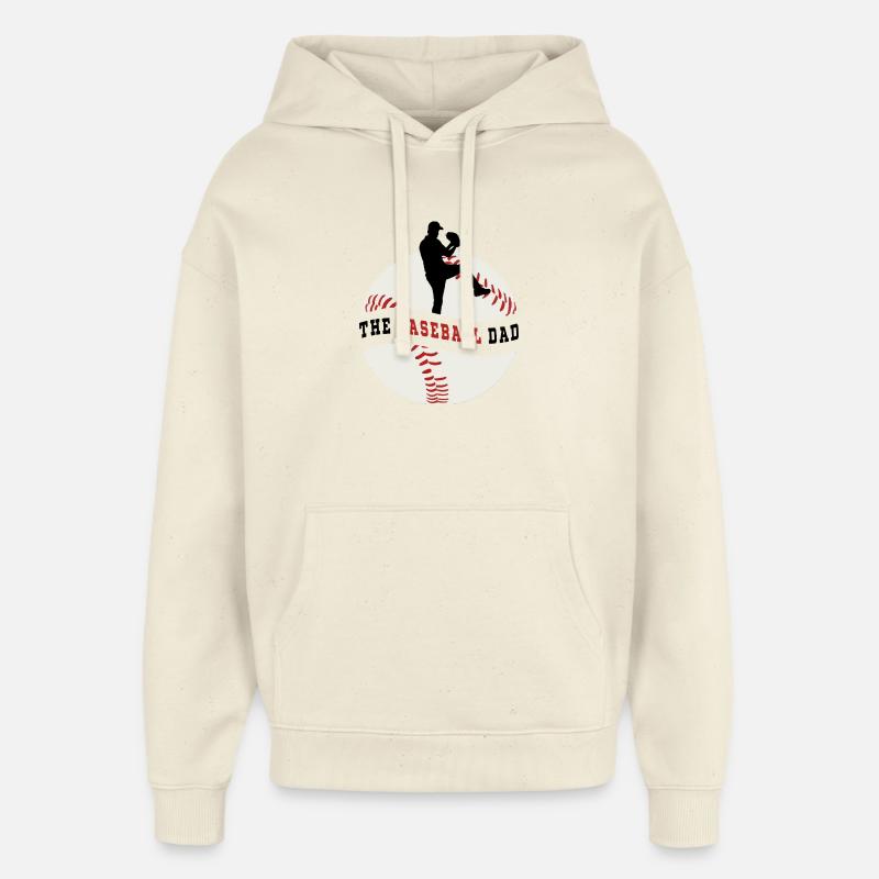 The Baseball Dad - Sweat à capuche unisexe Stanley/Stella Oversized - écru doux
