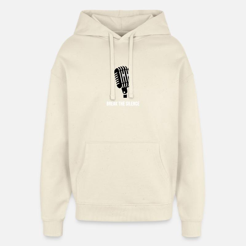 Briser le silence - Sweat à capuche unisexe Stanley/Stella Oversized - écru doux