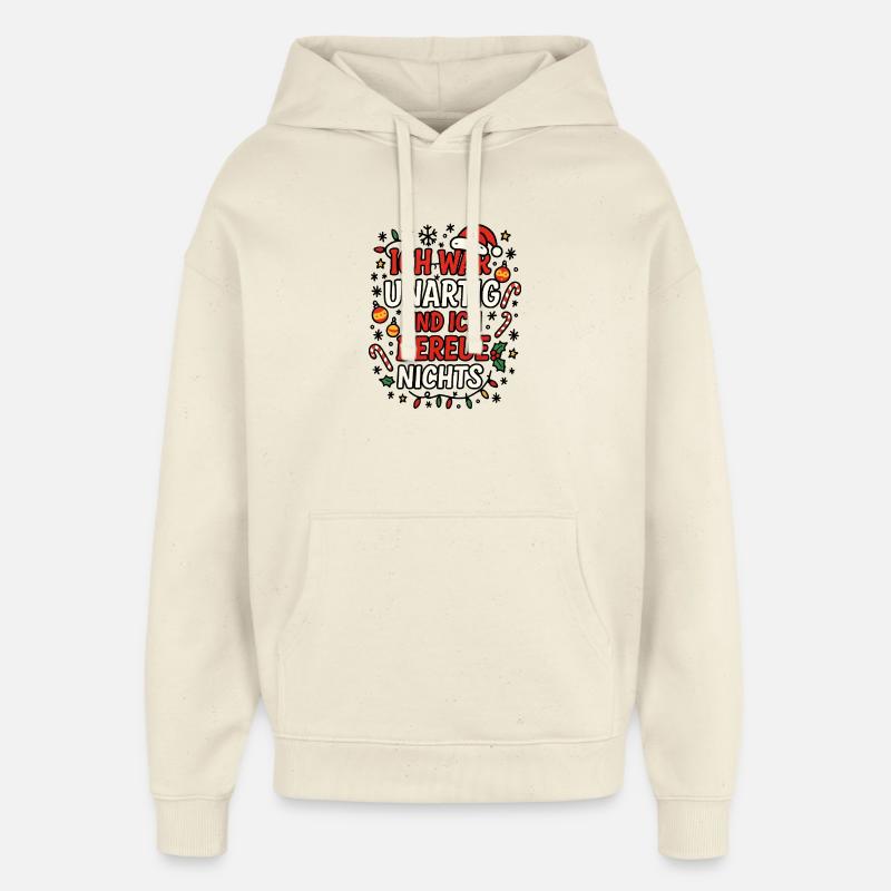 Noël - Sweat à capuche unisexe Stanley/Stella Oversized - écru doux