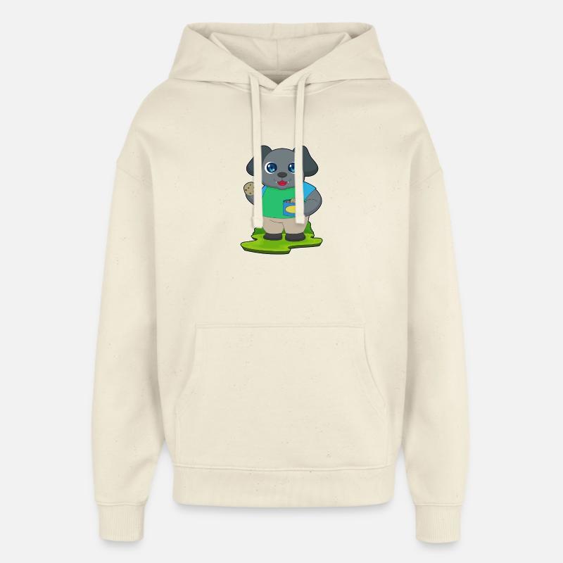 Biscuits pour chiens - Sweat à capuche unisexe Stanley/Stella Oversized - écru doux