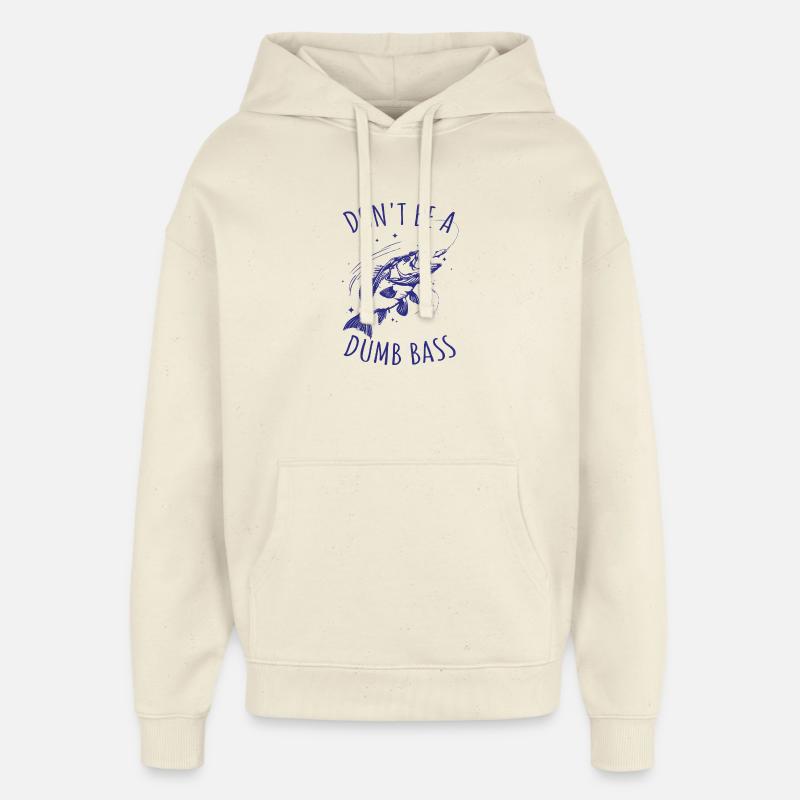 Drôle de dicton de pêche poisson - Sweat à capuche unisexe Stanley/Stella Oversized - écru doux