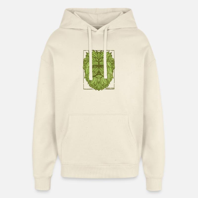 Conception de visage d'arbre mystique - Sweat à capuche unisexe Stanley/Stella Oversized - écru doux