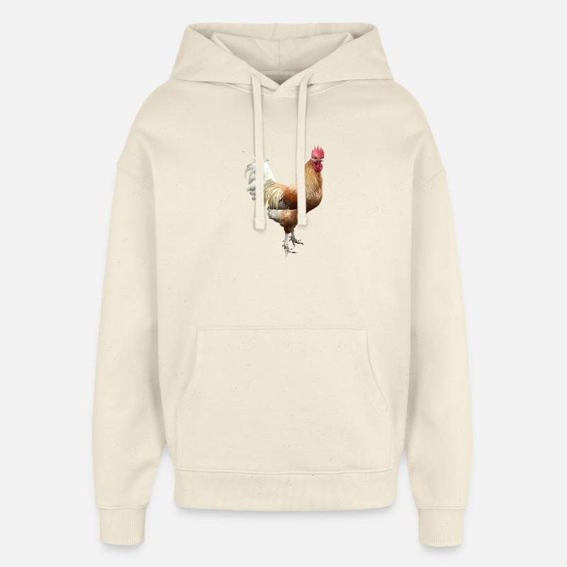 Coq - Sweat à capuche unisexe Stanley/Stella Oversized - écru doux