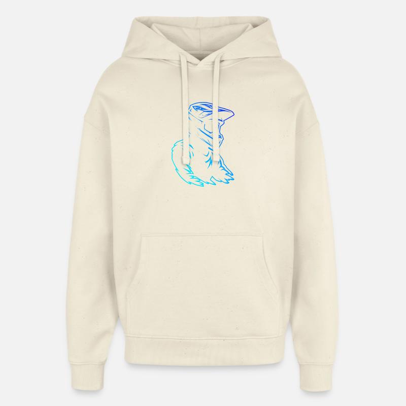 Déclaration directe sur le motocross - Sweat à capuche unisexe Stanley/Stella Oversized - écru doux