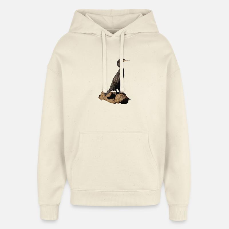 Cormoran - Sweat à capuche unisexe Stanley/Stella Oversized - écru doux